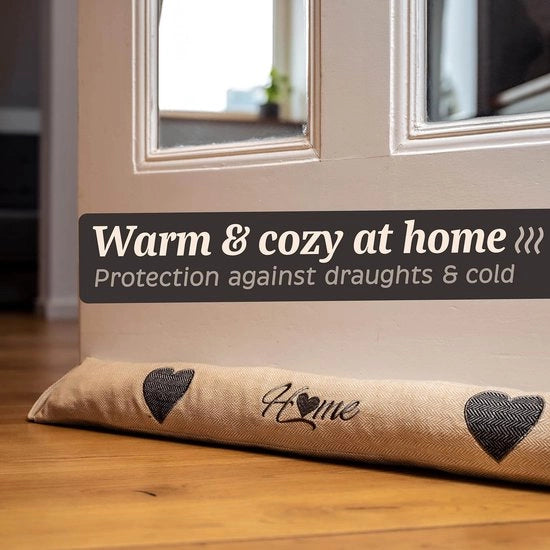 Tappeto di protezione 90cm - Lavabile - Efficace per risparmiare energia - Extra resistente - Per porte e finestre - Beige