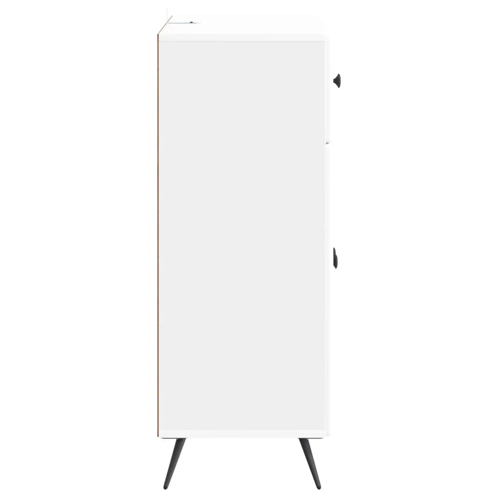 Credenza Bianco Lucido 66 x 34,5 x 90 cm Legno ingegnerizzato 895559