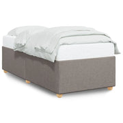 Letto singolo | Letto per adulti | Giroletto senza Materasso Tortora 80x200 cm Tessuto