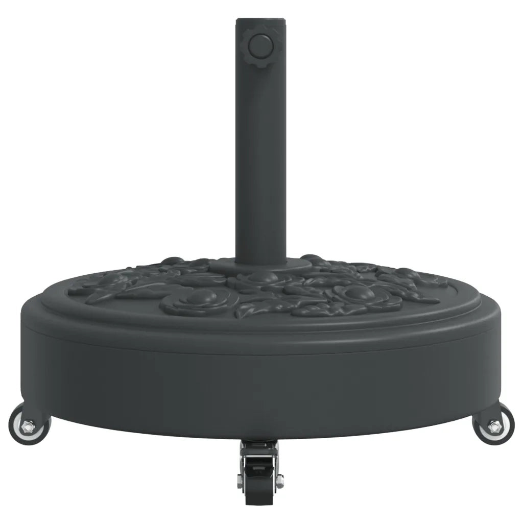 Base per Ombrellone con Ruote per Pali Ø38/48 mm 27 kg Rotonda 4007973
