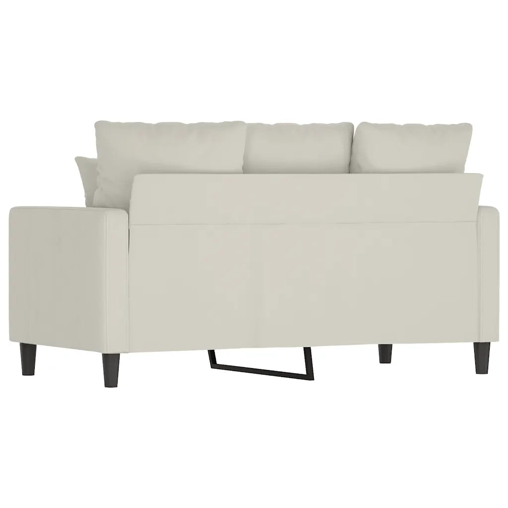 Divano a 2 Posti crema 120 cm in Velluto 359301