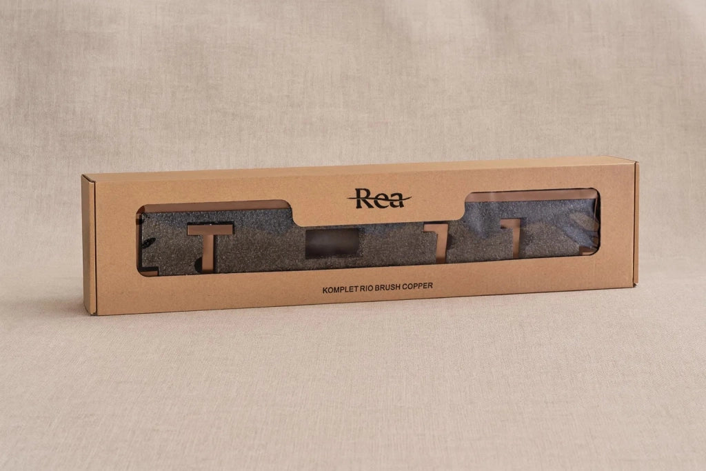 Set Accessori Da Bagno Rio Brush Copper 4 Pezzi