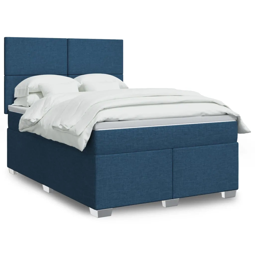 Giroletto a Molle con Materasso Blu 140x200 cm in Tessuto 3290510