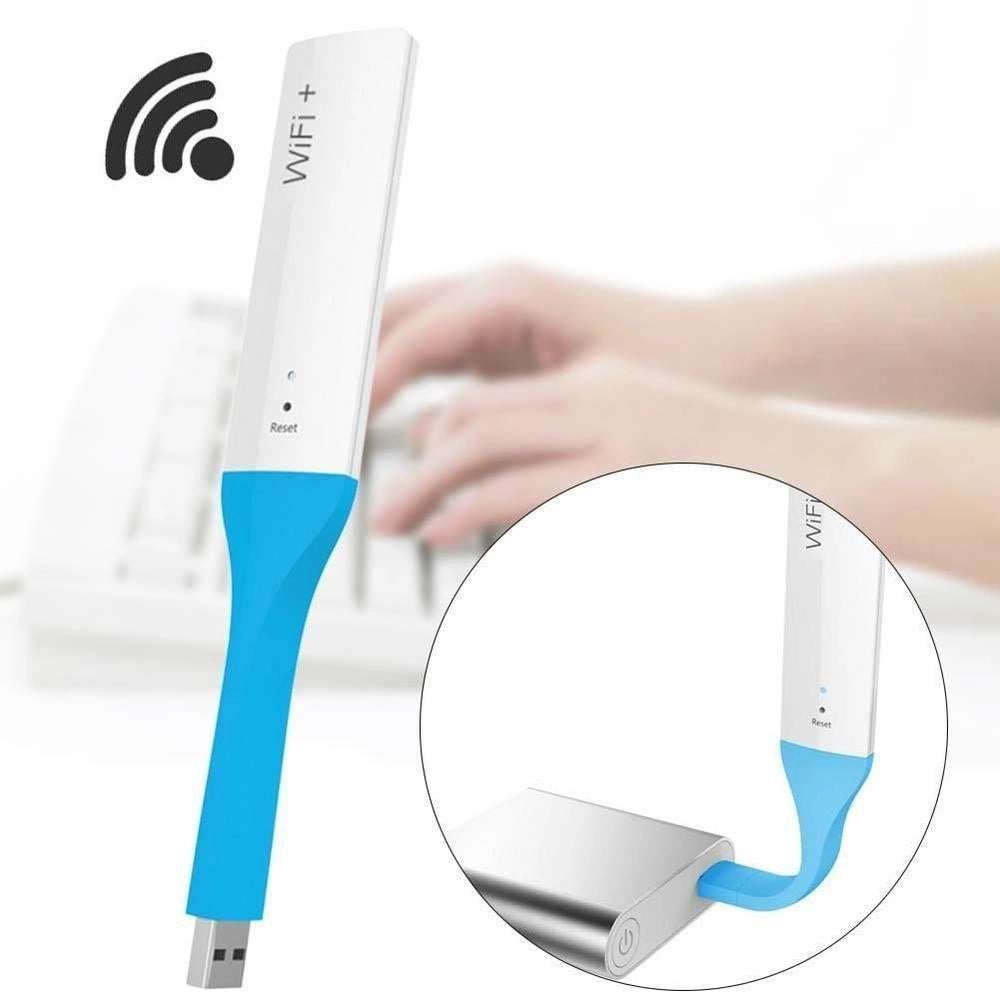 Trade Shop - Amplificatore Segnale Router Usb150mbps 2.4ghz Wifi Range Extender Portatile -