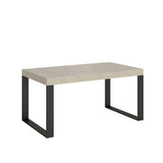 Tavolo allungabile 90x160/264 cm Tekno Premium Cashmere gambe antracite