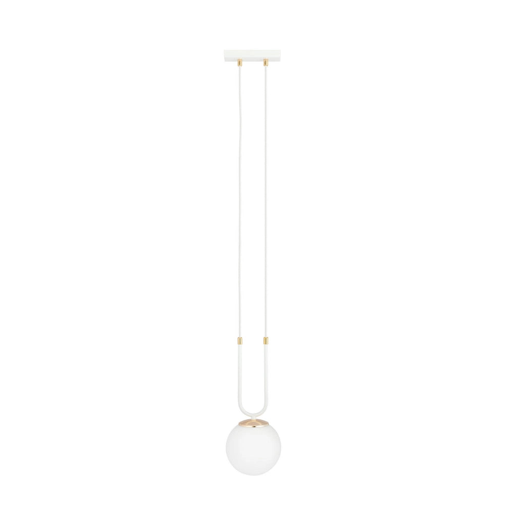 Lampada a sospensione Emibig Glam bianca E14 Ø15cm
