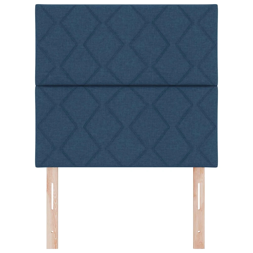 Testiera | Testata LED Blu 100 cm Tessuto