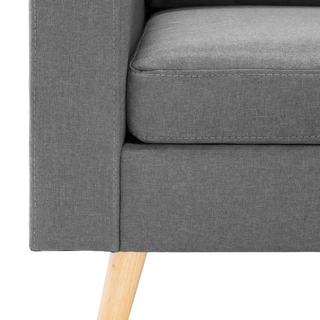 Divano a 2 Posti-Sofa 2 Posti Grigio Chiaro in Tessuto 158509