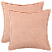Federa 2 pcs HOUTEN Rosa 60 x 60 cm Bouclé 920749