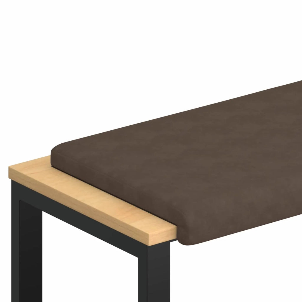 Cuscino per panchina Microfibra Marrone Profondità 35 cm 42043205