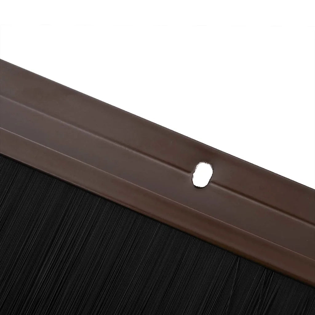 Spazzole per porte a vite 12 pcs Marrone 100 cm 42019449