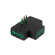 FME 87226RM ADATTATORE PIATTO 10A 3PR BIP C/LIMIT NERO