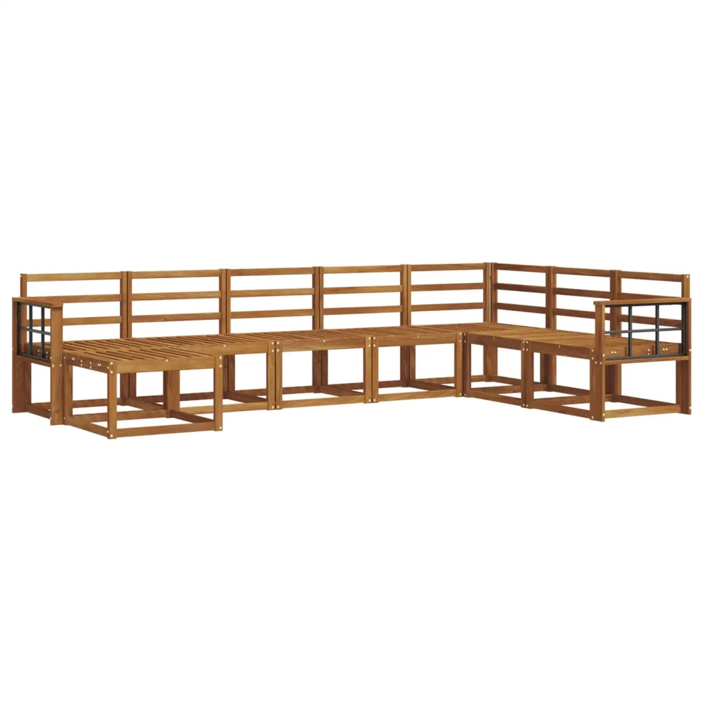 Set di divani da esterno 8 pcs Naturale
