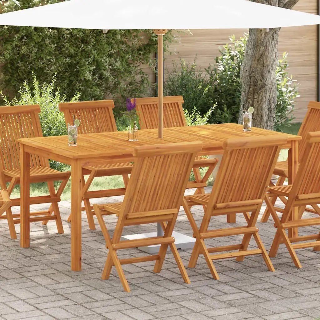 Tavolo da Pranzo da Giardino 180x90x75 cm Legno Massello Acacia 366371