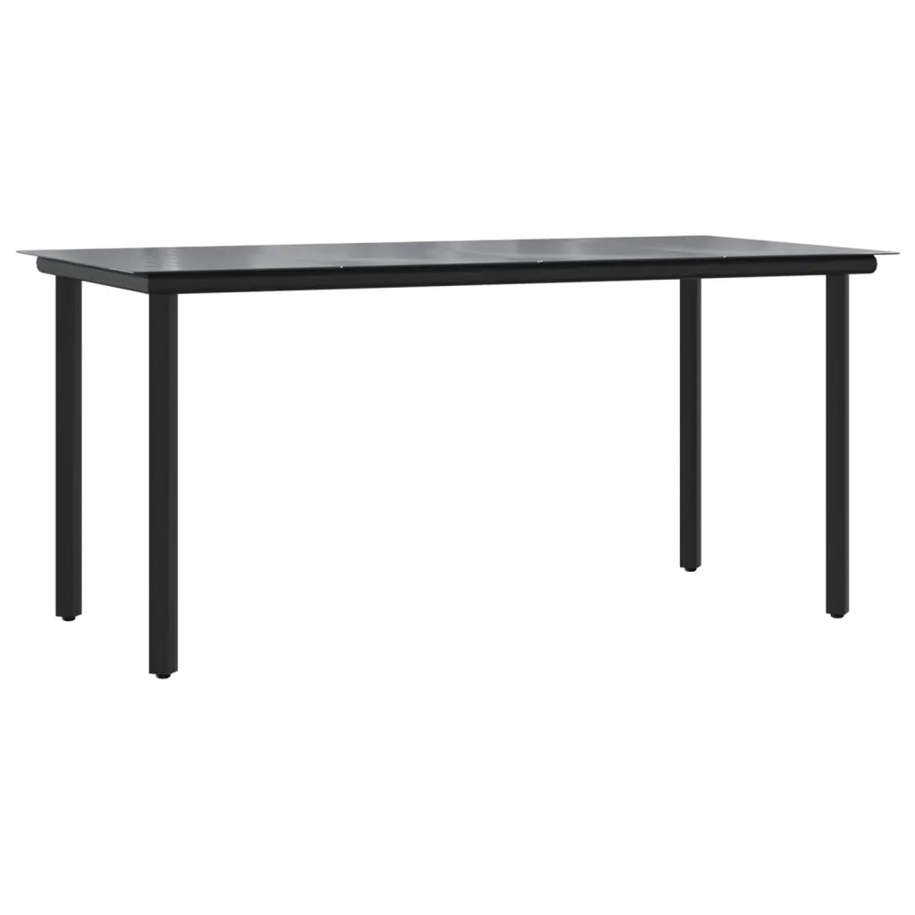 Set da Pranzo da Giardino 5pz con Cuscini in Polyrattan Marrone