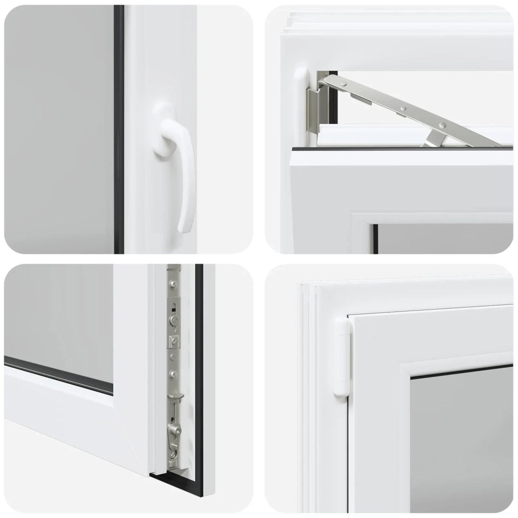 Finestra per Soffitta RISOR Bianco 110 x 60 cm PVC e Vetro 42047258