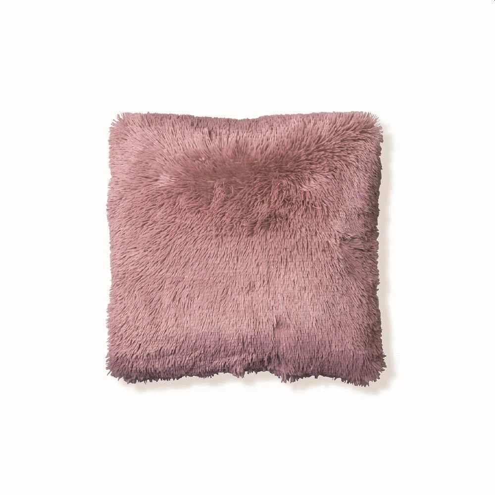 GLAM CUSCINO ARREDO IN ECOPELLICCIA 55X55 ROSA