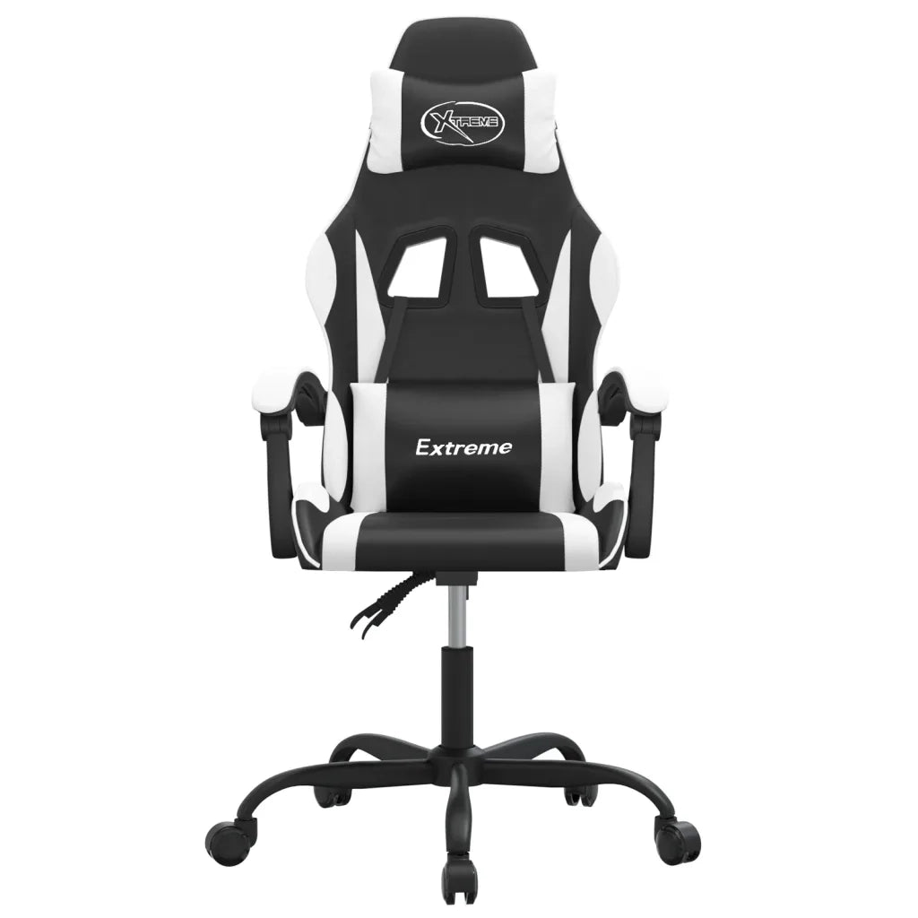 Sedia da Gaming Nero e Bianco in Similpelle 3143871