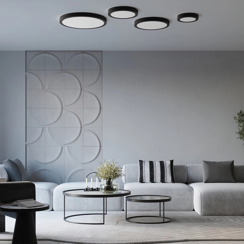 Lampada da soffitto a LED Onyx Deep Space 65W 5177lm 3000K Alluminio bianco