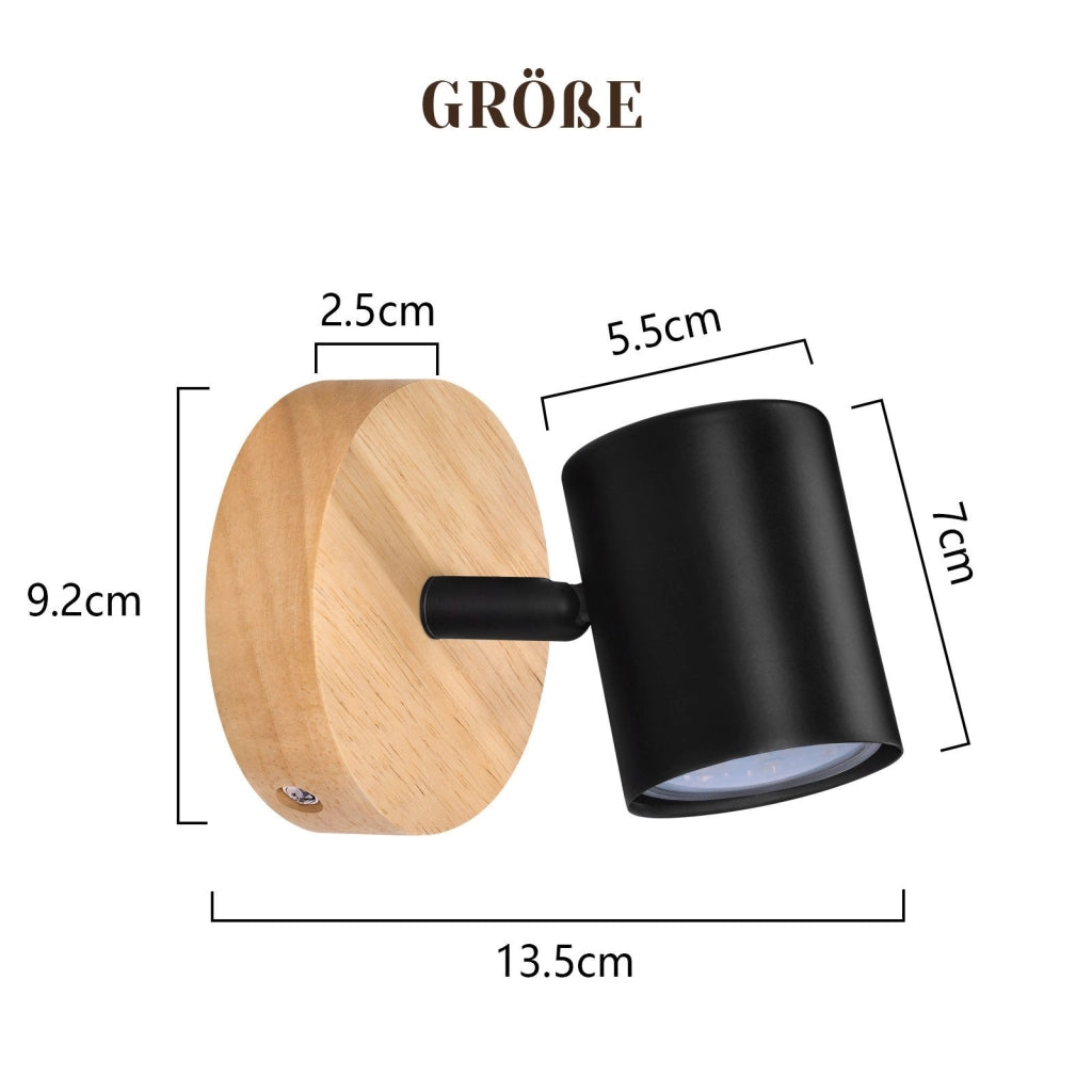 ZMH Faretto da soffitto 1 luce GU10 girevole 350° per corridoio