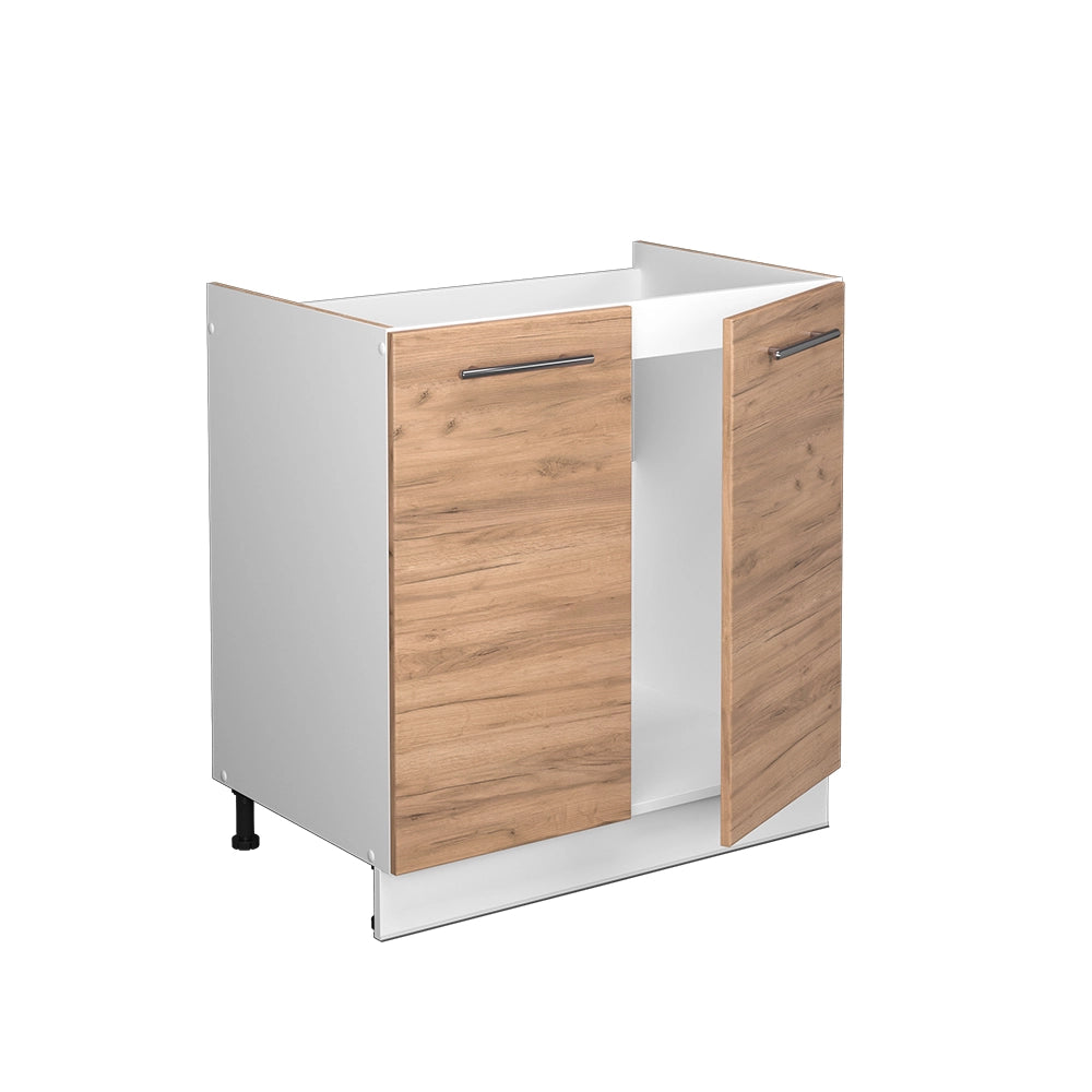 Mobile lavello cucina Fame-Line Rovere dorato/Bianco 80 cm, PL Rovere Vicco