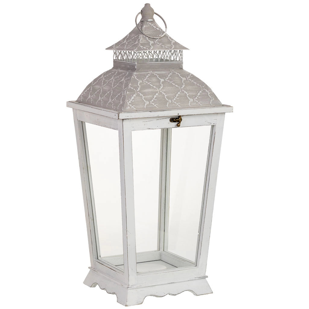 Lanterna in legno 26x26x61h cm
