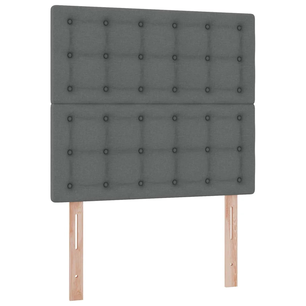 Letto con contenitore e materasso Grigio scuro 100 x 200 cm 3371887