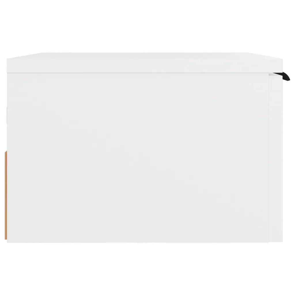 Set di 2 Comodini | Armadio da Notte | Mobiletto da notte a Muro Bianchi 34x30x20 cm