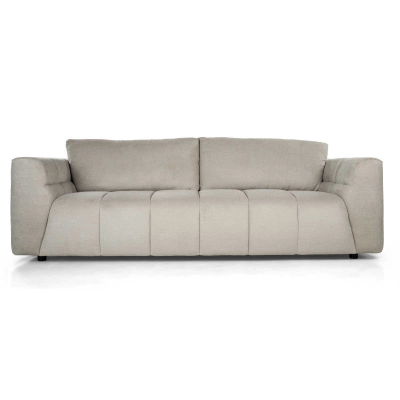 Divano Barberino 3 Posti Tessuto Sabbia cm 240x100h79