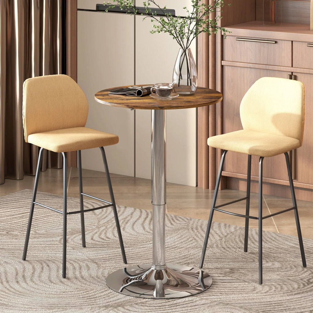Tavolo da bar regolabile ¨C Minimal ¨C marrone 67-93 cm