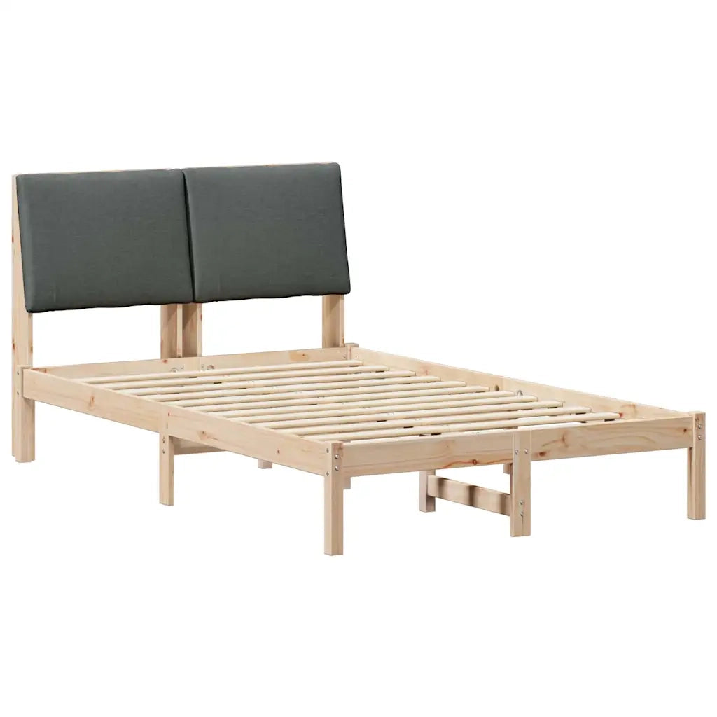 Struttura del Letto marrone e grigio scuro 120 x 190 cm