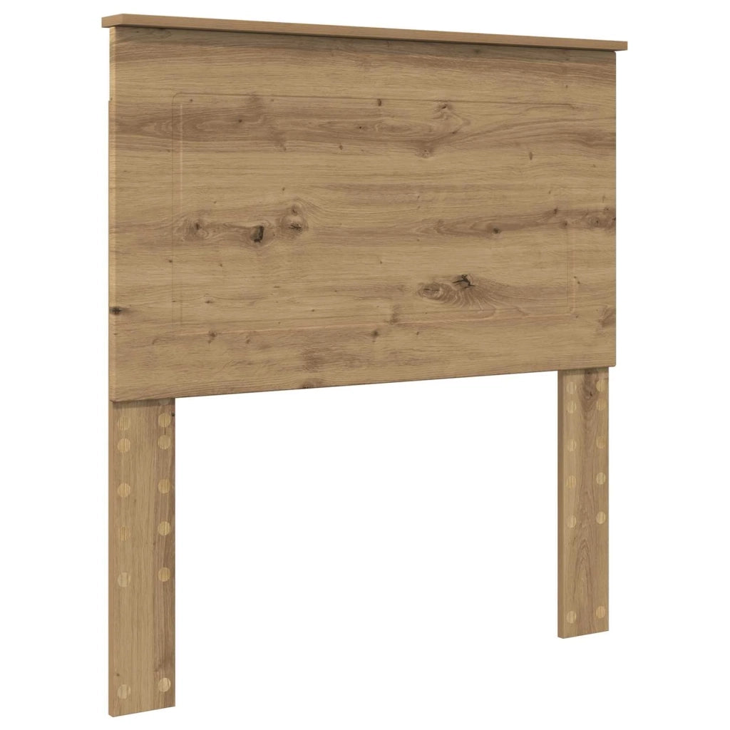 Letto singolo | Letto per adulti | Struttura del letto con testiera Rovere artigianale 90 x 190 cm
