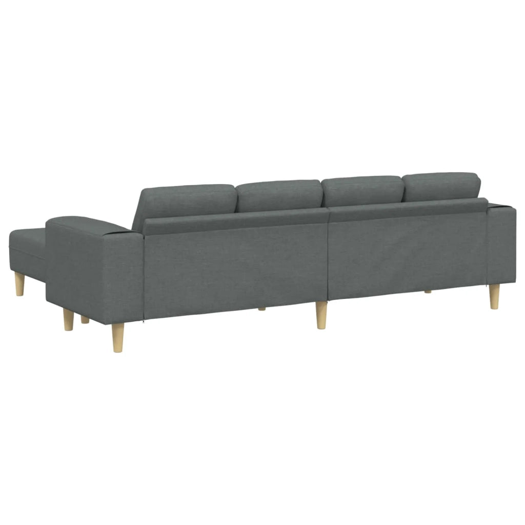 Divano per Soggiorno 3 pcs Grigio scuro Poliestere 3335113