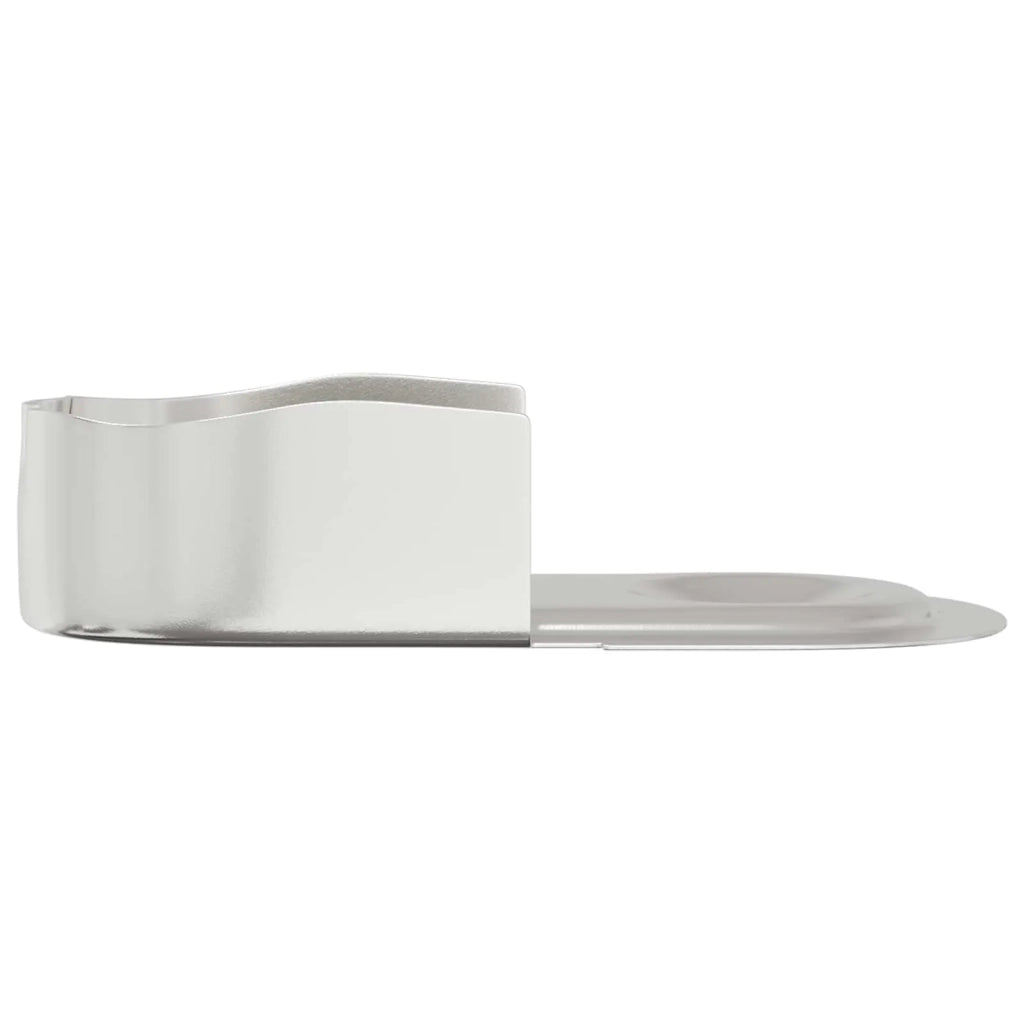 Braccio per asta dell'armadio 12 pcs Zinco Bianco Ferro 864898
