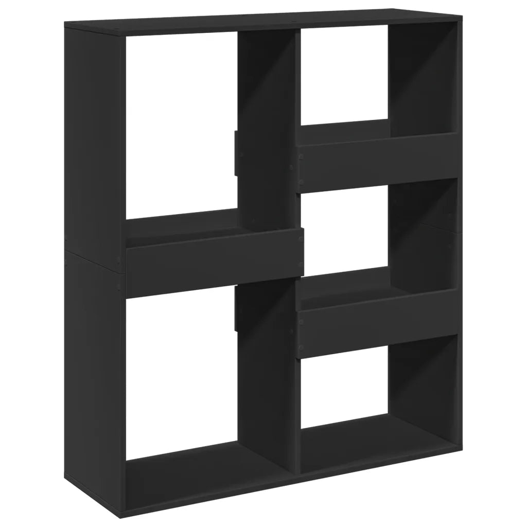 Libreria Divisorio-Scaffale per Libri-Mobile di Stoccaggio Nero 100x33x115 cm