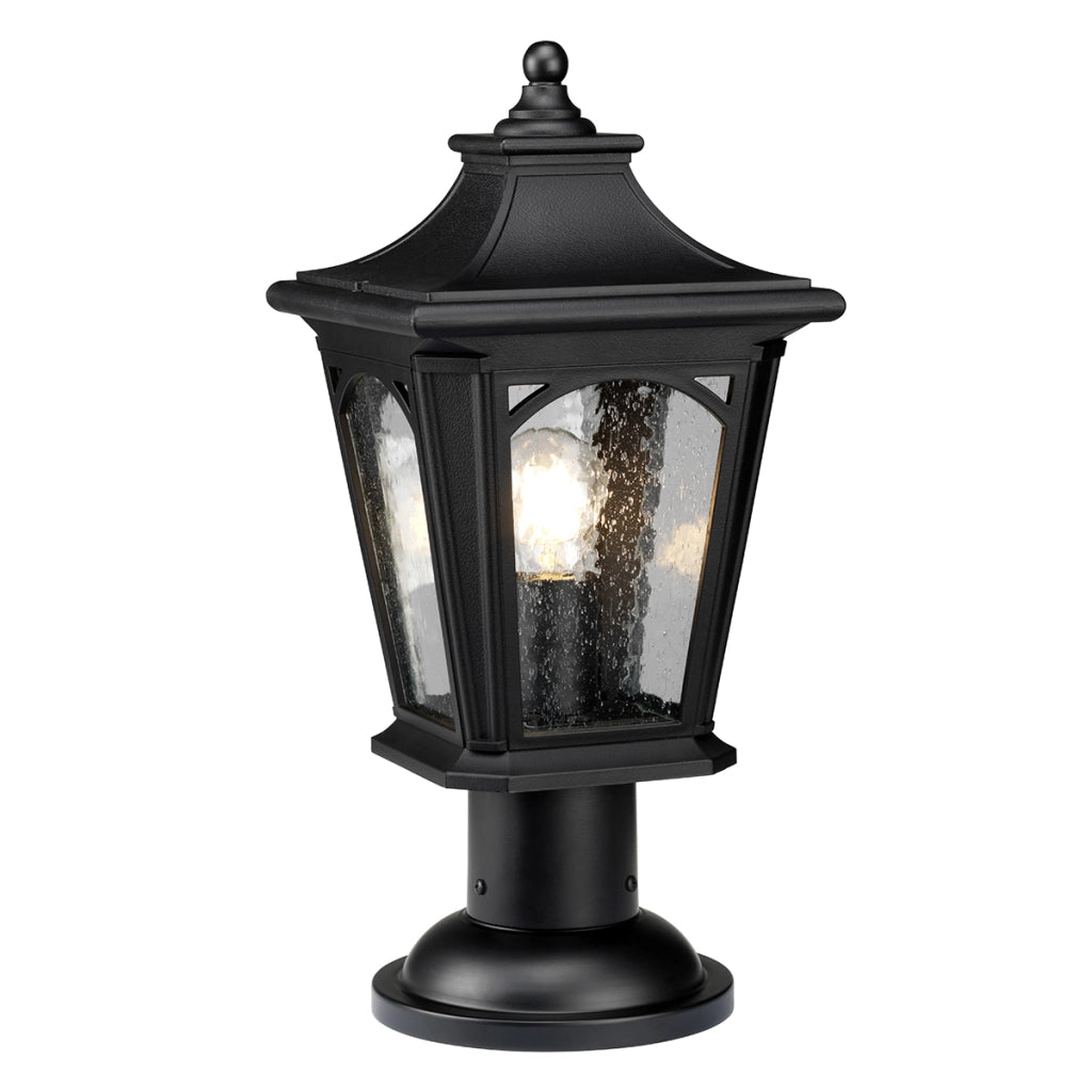 Lampada da esterno a piedistallo nera E27 60W Bedford Quoizel