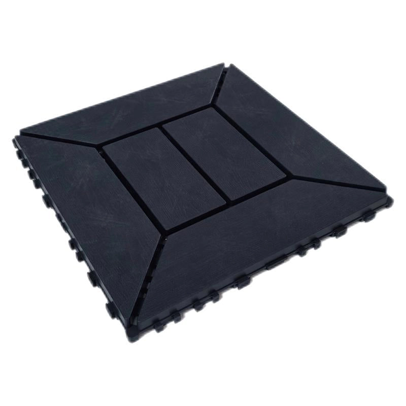 MA MAISON SET DI PIASTRELLE PER PAVIMENTO DA ESTERNO MODELLO EASY ANTRACITE 30,4X30,4X2 H CM - 0,36 M2 24 PEZZI