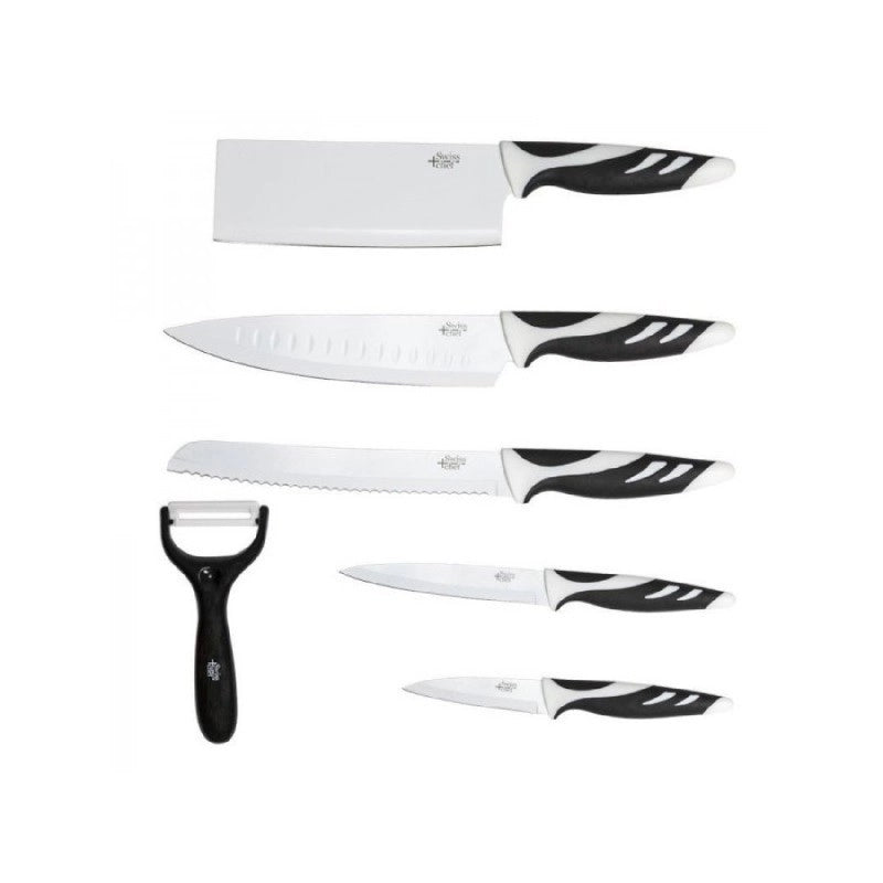 CECOTEC 01023 - Set 6 coltelli Swiss bianco