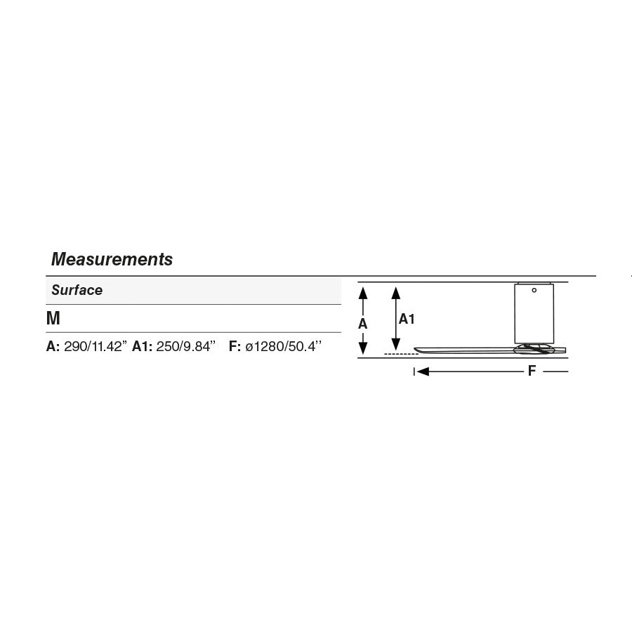 FARO Ventilatore da soffitto MINI TUBE nero brillante-trasparente acciaio e vetro 3 pale in policarbonato motore DC telecomando 6 velocita funzione inversa Ø128 cm senza luce FARO-32040