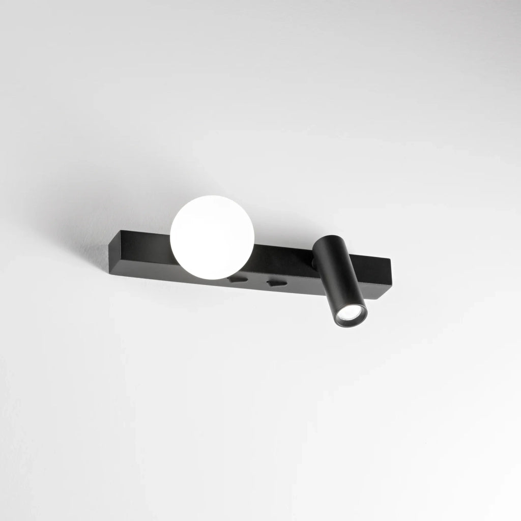 Applique Binomio Led 6W Luce Calda Ottone Dimmerabile Ideal Lux