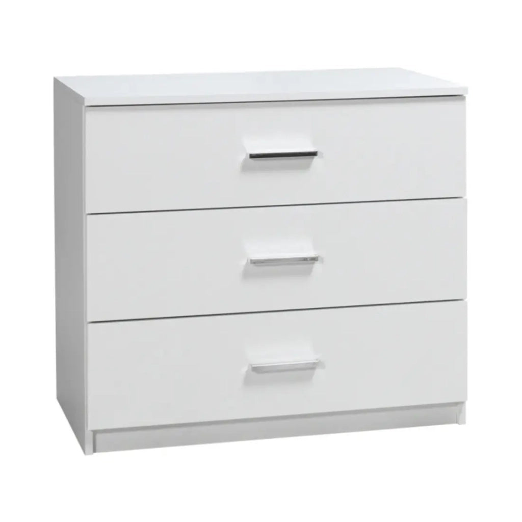 Cassettiera PANAREA – 3 cassetti bianco laccato design moderno