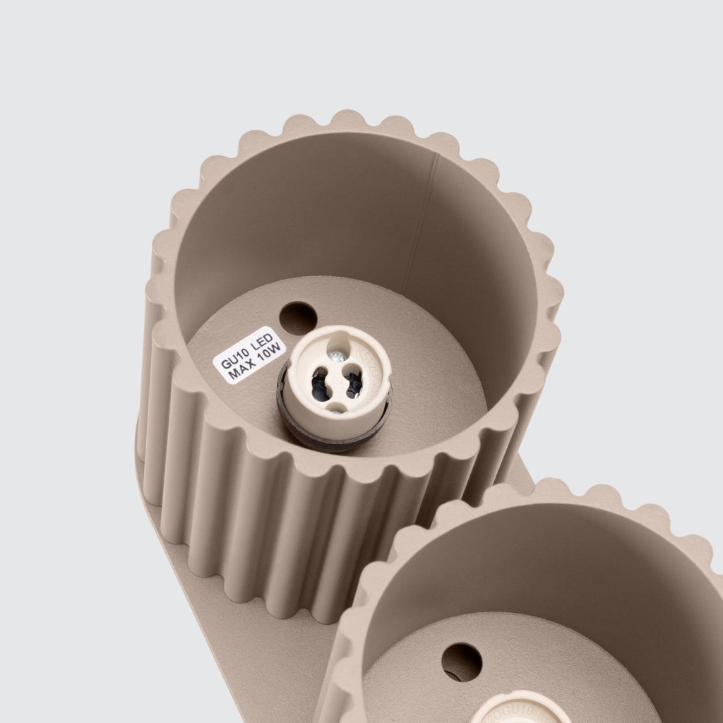 Lampada da soffitto AURA 2 taupe GU10