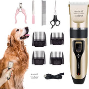 Trimmer per cani professionale - senza cavo - adatto per pellicce spesse - con accessori