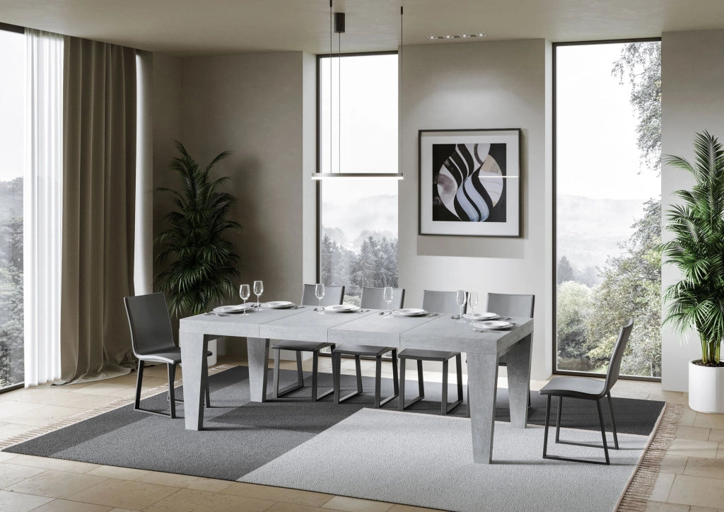 Tavolo Allungabile 140/400x90x77 cm Spimbo Premium Cemento