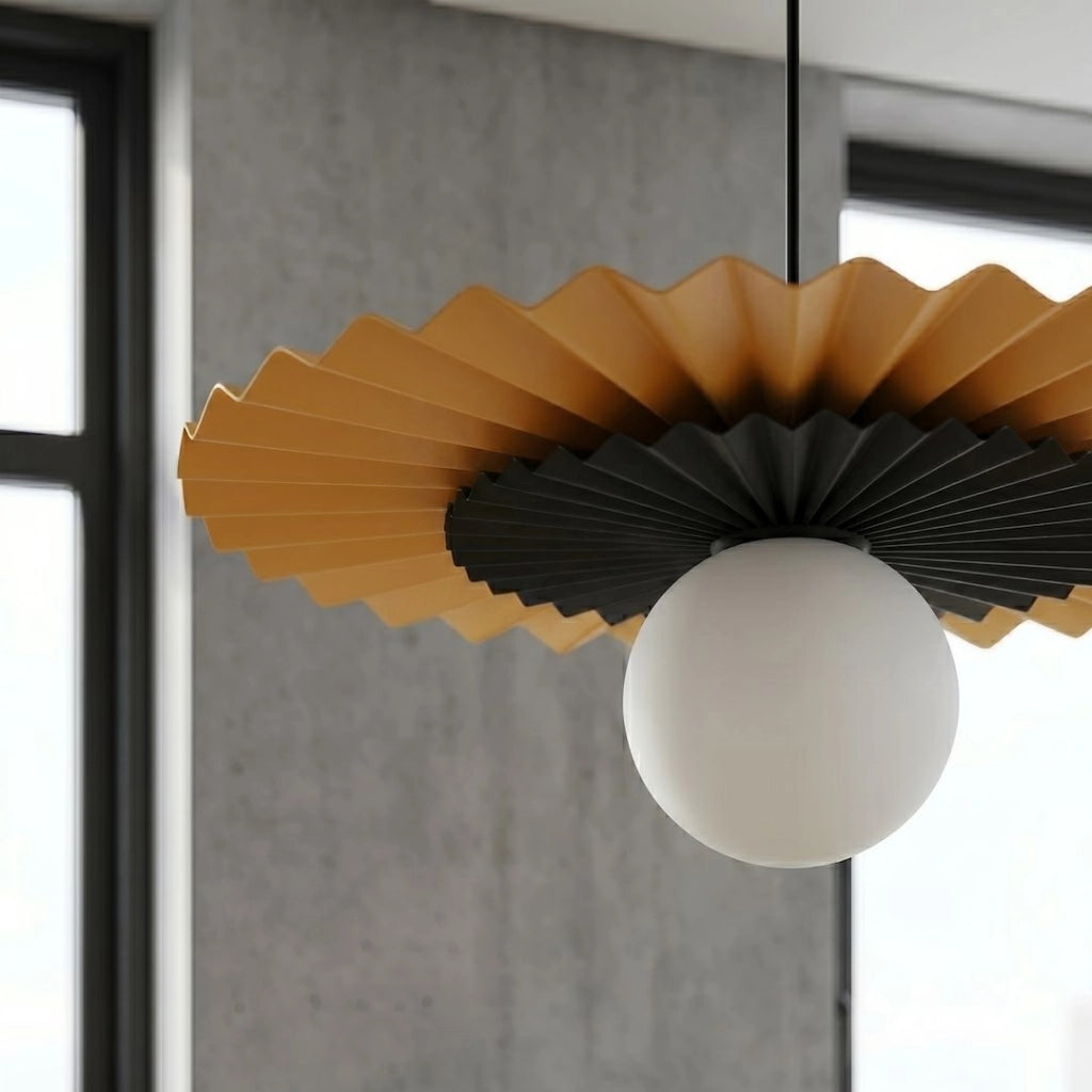 Lampada a sospensione UMBRA 1xG9 arancio nero Emibig