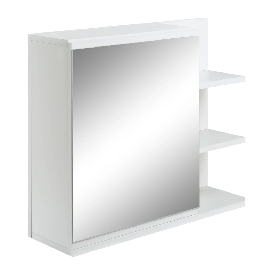 Armadio con Specchio per Bagno ¨C Minimal ¨C Bianco 60x18x50 cm
