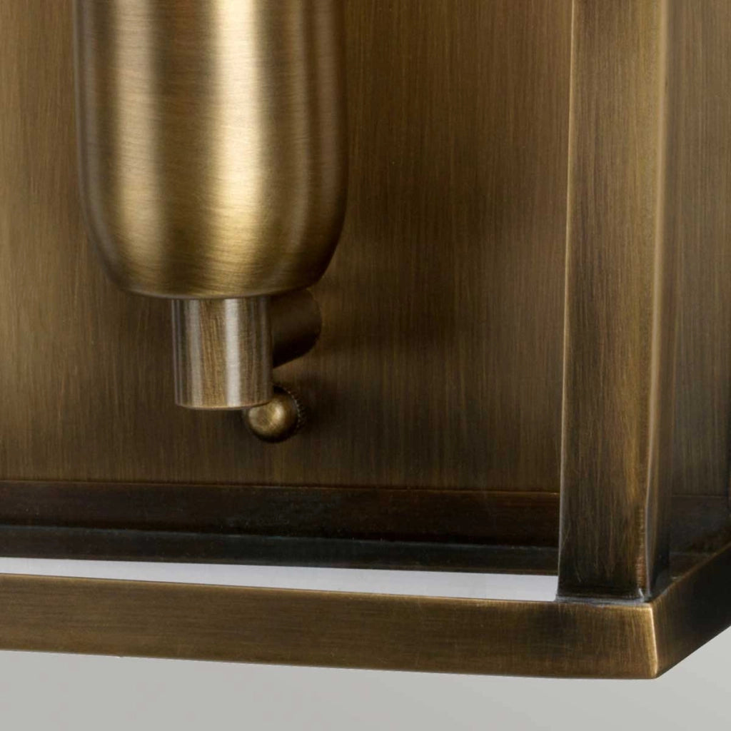 Applique esterna ottone anticato E27 60W Mansion House Elstead