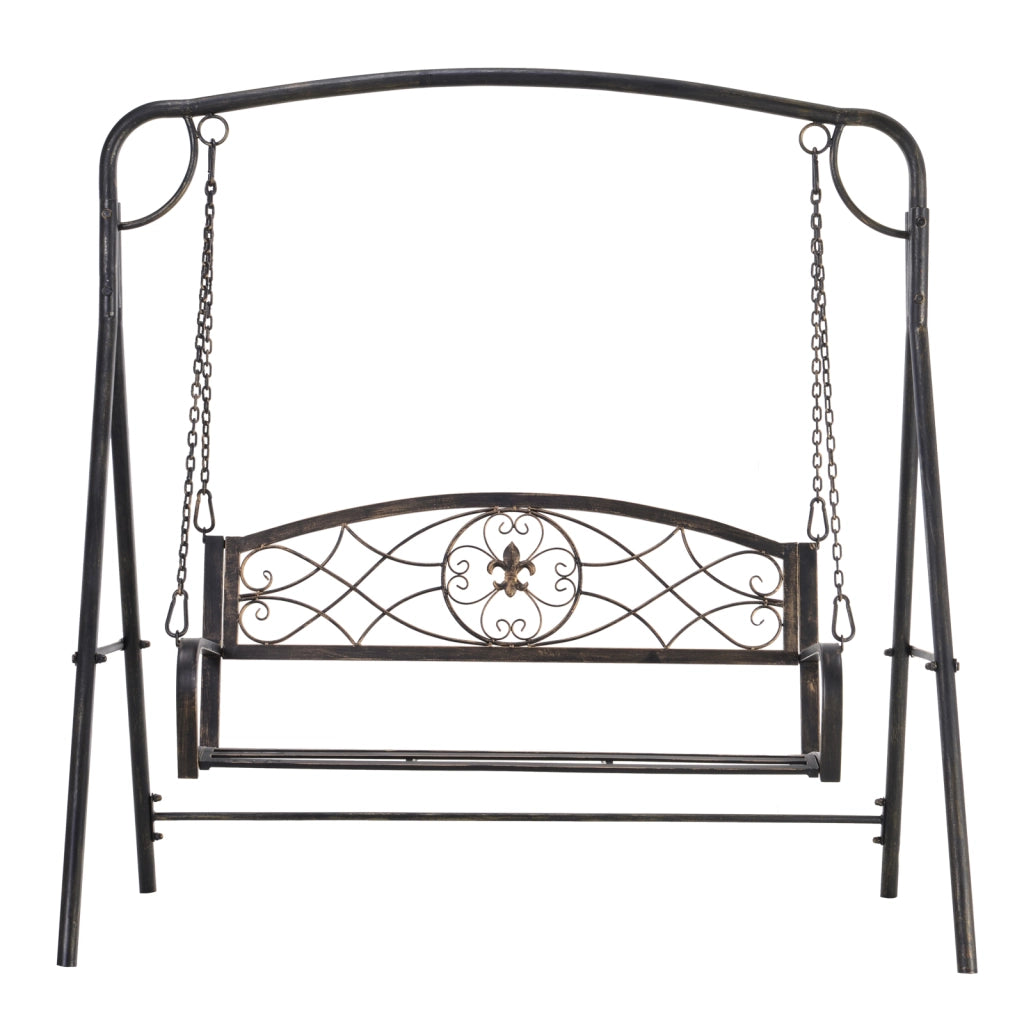 Altalena da Giardino ¨C zephmum ¨C Vintage in Effetto Ottone 167x123x175 cm