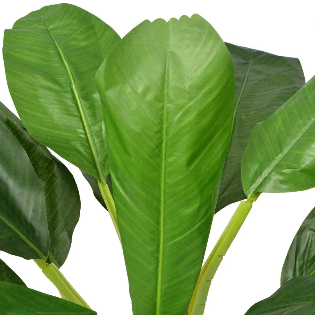 Albero Banana Artificiale con Vaso-Piante Artificiali di Banana 150 cm Verde