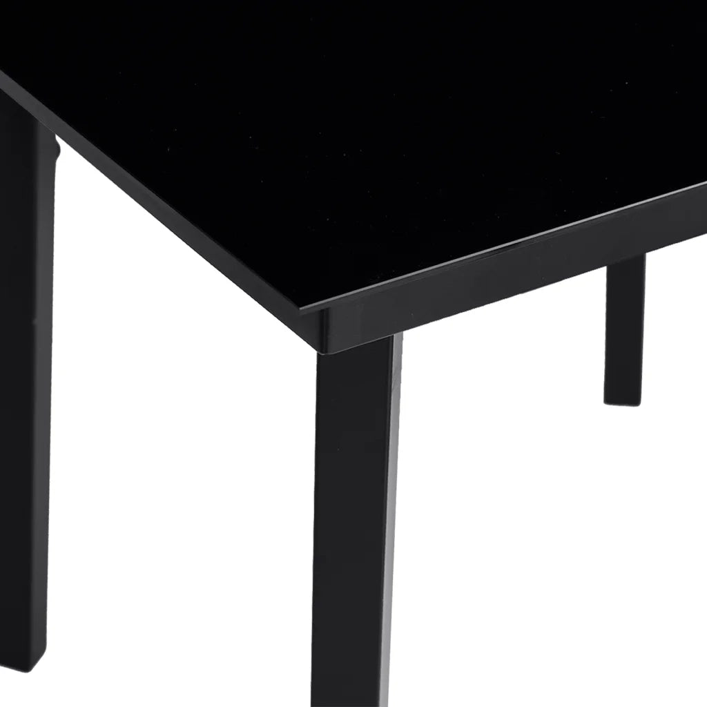 Set da Pranzo da Giardino 9 pz con Cuscini Nero in Polyrattan 3262970